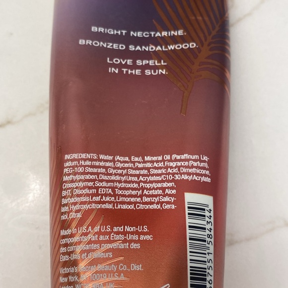 Victoria secret VS love spell sun kissed Lotion half used. in great condition - Picture 5 of 6